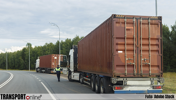 Een derde van gecontroleerde vrachtwagens in overtreding bij gezamenlijke controle wegvervoer in Benelux