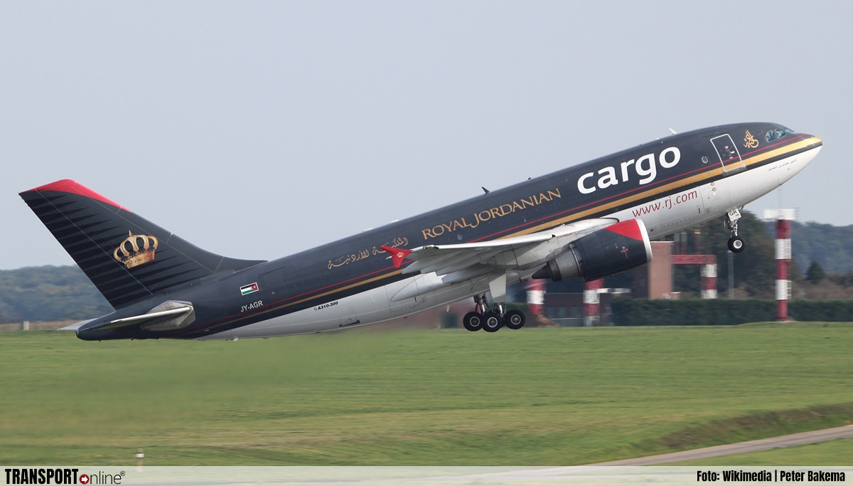 Royal Jordanian hervat vrachtvluchten op Maastricht Aachen Airport