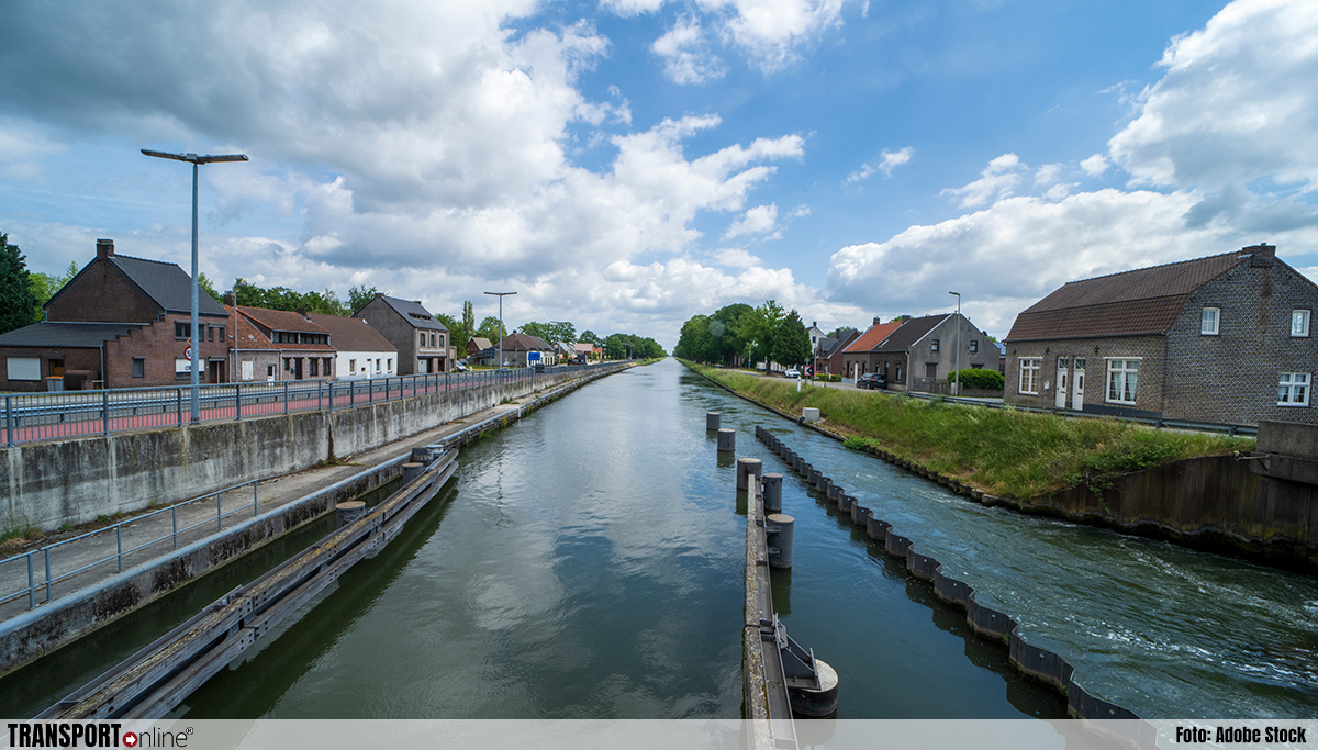 Sluizen in Zuid-Willemsvaart gestremd door hoogwater Maas