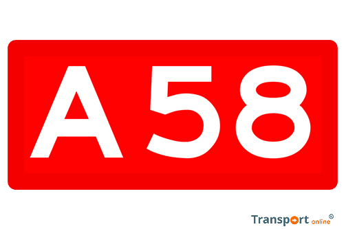 A58 weer open na ongeval met spookrijder