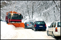Eerste sneeuw ontregelt verkeer in Alpen [+foto's]