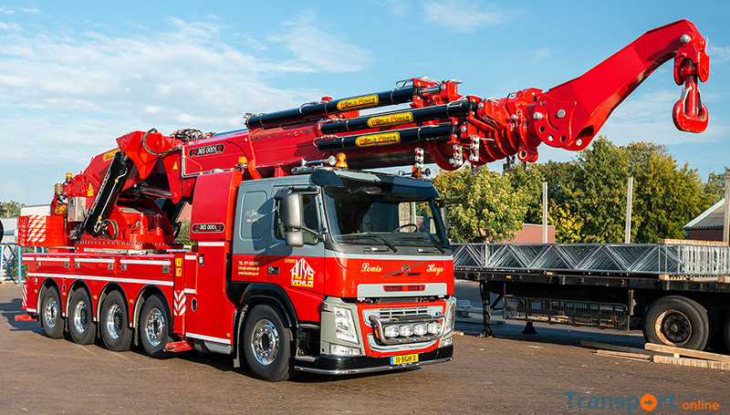 Dubbelzinnigheid zijn operatie Transport Online - Volvo FM 500 10x4 met 365 tonmeter kraan voor Louis Huys