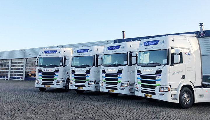 Transport Online - Vier Scania's voor De Bruin Logistics